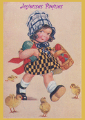 Petite fille joyeuse avec ses &oelig;ufs de P&acirc;ques
